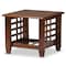 Baxton Studio Larissa Cherry Finished Brown Wood Living Room Occasional End Table 125-6894 - alternate 2